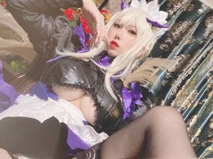 [Foto de celebridade da Internet COSER] Taro Yuan Yuko SJ_ - Selfie da empregada de arma preta