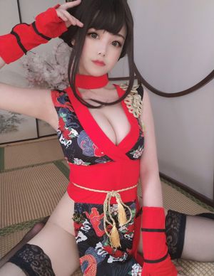 [COS Welfare] Cute Miss Sister Honey Cat Qiu - Red Samurai