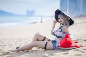 [Cosplay] 動漫博主櫻落醬w - 斯卡蒂泳裝