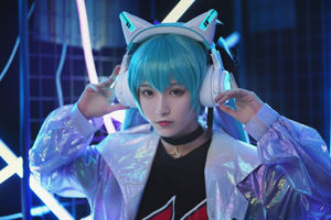 [Photo de cosplay] Anime blogueur Teppanyaki ghost dance w - Yaowu casque miku